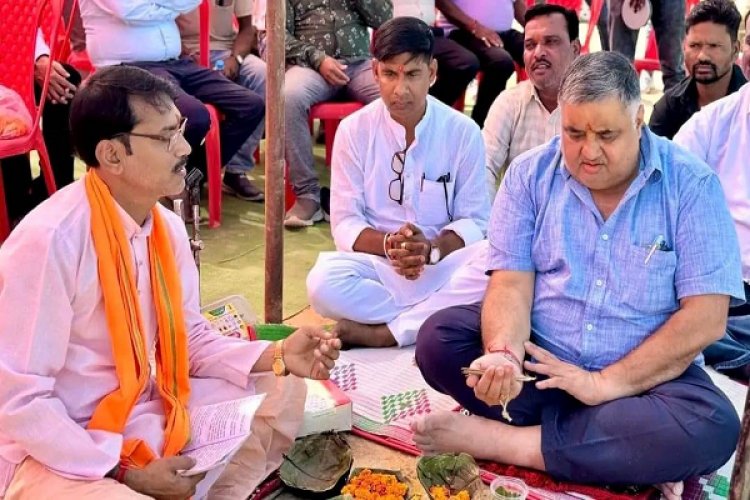 रायपुर : पर्यटन एवं संस्कृति मंत्री श्री राजेश अग्रवाल ने नए कॉलेज भवन का किया भूमिपूजन