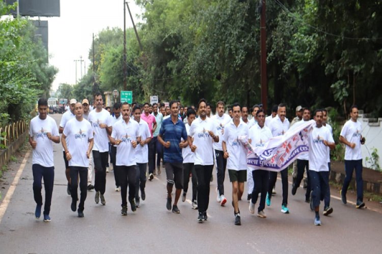 राष्ट्रीय एकता दिवस पर सद्भावना दौड़ का भव्य आयोजन