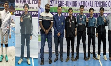 छत्तीसगढ़ के खिलाड़ियों ने फेंसिंग में किया कमाल, जीते तीन पदक