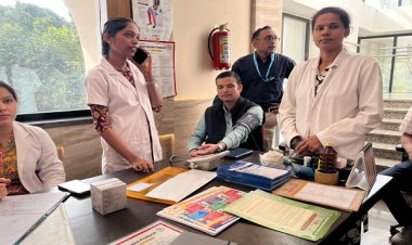 विश्व मधुमेह दिवस पर विशेष : राज्य स्तरीय समीक्षा बैठक के दौरान विभाग के अधिकारीयों/ कर्मचारियों की की गई एन सी डी स्क्रीनिंग