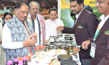रायपुर : अंतरराष्ट्रीय व्यापार मेले में मुख्यमंत्री श्री विष्णुदेव साय ने छत्तीसगढ़ पेवेलियन का किया अवलोकन
