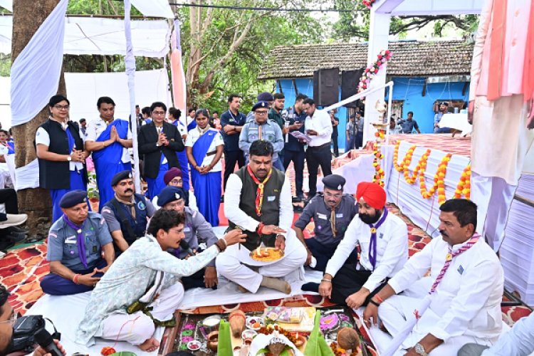 रायपुर : स्कूल शिक्षा मंत्री श्री गजेंद्र यादव ने किया भारत स्काउट्स एवं गाइड्स के राज्य मुख्यालय भवन का भूमि पूजन
