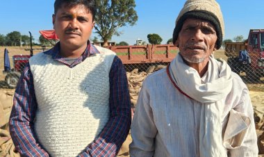 रायपुर : पिता-पुत्र साथ में समिति में बेचा 30.80 क्विंटल धान