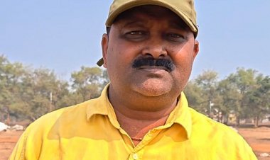 रायपुर : जालबांधा सहकारी समिति में नन्दलाल वर्मा ने 120 क्विंटल धान बेचा