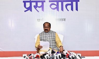 रायपुर : उप मुख्यमंत्री श्री अरुण साव ने कैबिनेट की बैठक में लिए गए निर्णयों की जानकारी दी