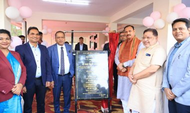रायपुर : स्वास्थ्य मंत्री श्री श्याम बिहारी जायसवाल ने मेडिकल कॉलेज रायपुर के 120 सीटर छात्रावास का किया उद्घाटन