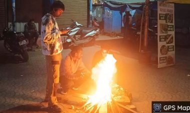 रायपुर निगम ने अलाव की व्यवस्था की