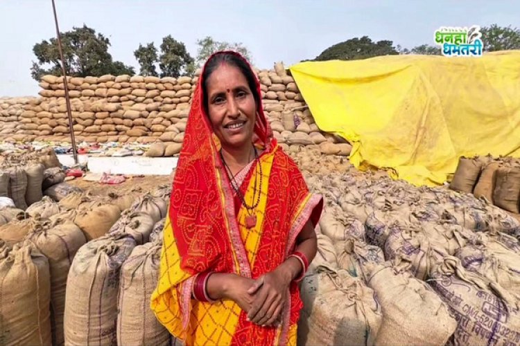 रायपुर : निर्मला की धान बिक्री बनी बेटी के भविष्य की नई उम्मीद