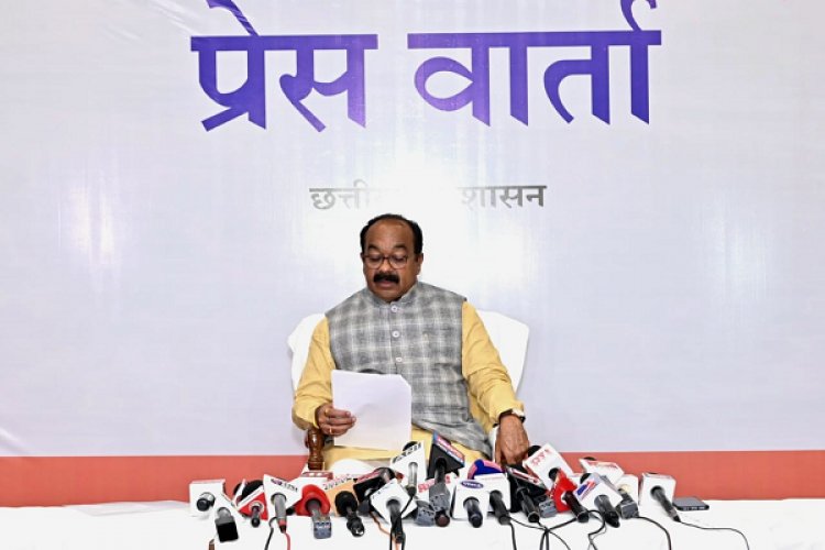 रायपुर : उप मुख्यमंत्री श्री अरुण साव ने कैबिनेट की बैठक में लिए गए निर्णयों की जानकारी दी