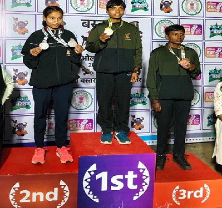 बस्तर ओलंपिक में दंतेवाड़ा का शानदार प्रदर्शन, एथलेटिक्स में जीते 4 गोल्ड