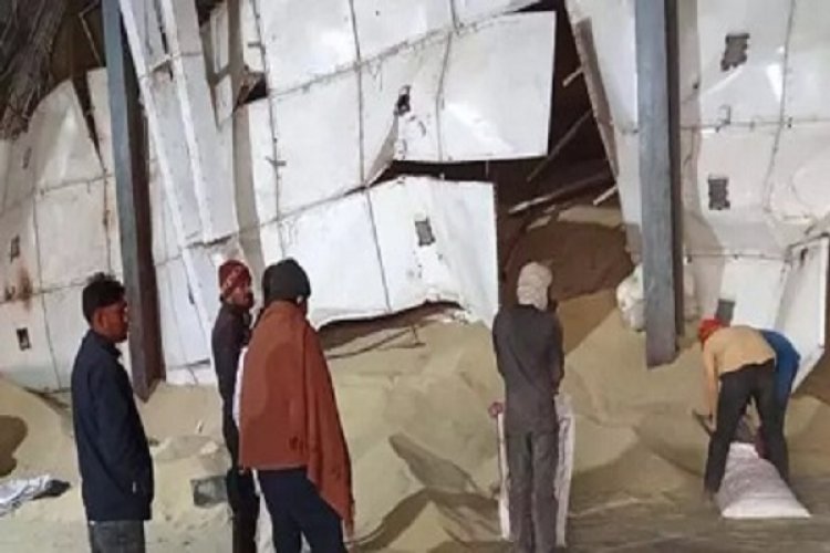 राइस मिल में चिमनी गिरने से मजदूर की मौत