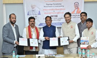 रोजगार, कौशल और बेहतर स्वास्थ्य की दिशा में बड़ा कदम: मुख्यमंत्री श्री विष्णु देव साय की उपस्थिति में हेल्थ केयर में कौशल विकास हेतु सत्य साईं हेल्थ एंड एजुकेशन ट्रस्ट के साथ एमओयू