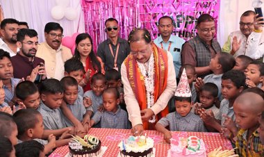 बच्चों के चेहरों की मुस्कान बना मुख्यमंत्री श्री साय के जन्मदिन का सबसे बड़ा उपहार