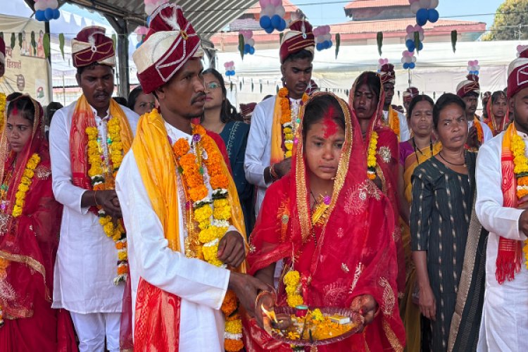 माँ दंतेश्वरी को साक्षी मानकर मुख्यमंत्री कन्या विवाह समारोह में 191 जोड़े वैवाहिक बंधन में बंधे