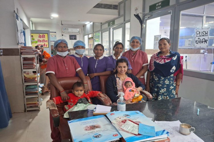 27 दिनों तक चिकित्सकों की देखभाल से नन्हीं जान को मिला नया जीवन