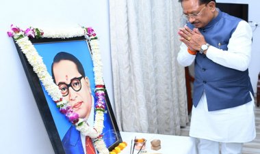 डॉ. भीमराव अम्बेडकर जयंती पर मुख्यमंत्री श्री विष्णु देव साय ने किया नमन : सामाजिक न्याय, समानता और समरस समाज के निर्माण का लिया संकल्प