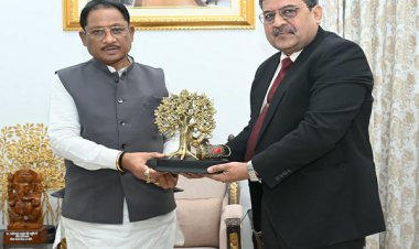 मुख्यमंत्री श्री विष्णु देव साय से आईओसीएल के मुख्य महाप्रबंधक ने की सौजन्य मुलाकात