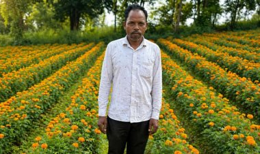 फूलों की खुशबू से महकी किस्मत ईश्वरचरण पैकरा का