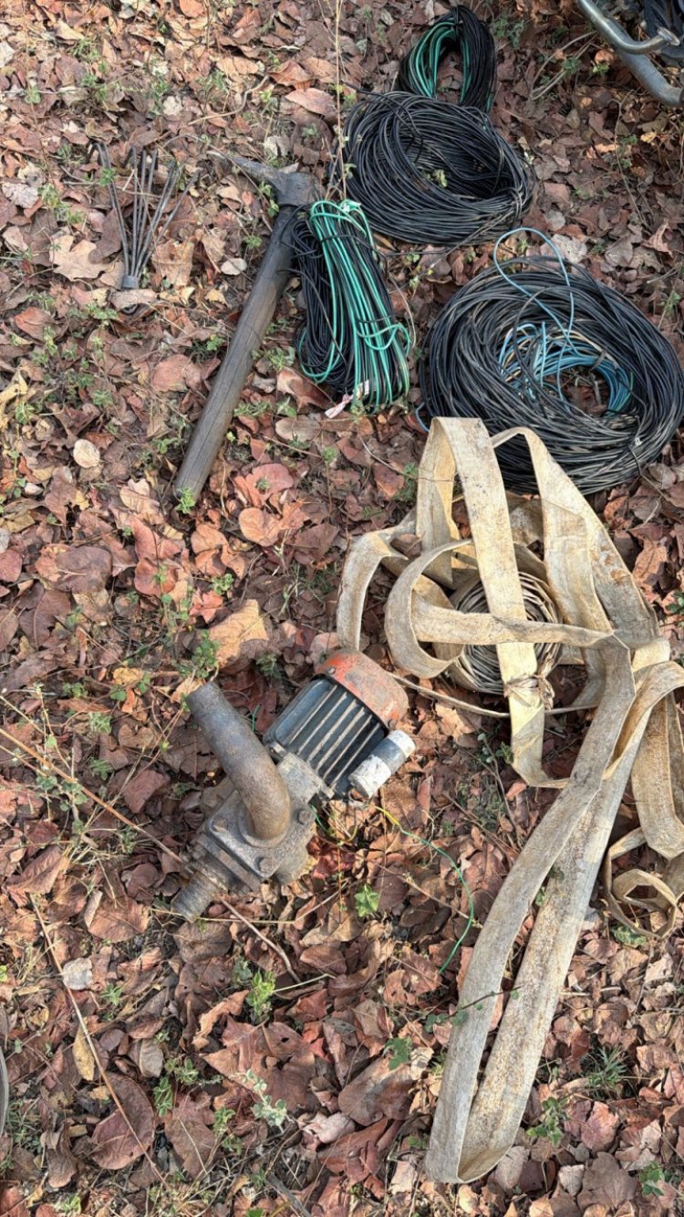 देवखोल में अवैध कोयला खनन पर बड़ी कार्रवाई, 6 टन से अधिक कोयला जब्त