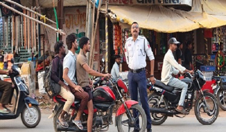 सारंगढ़ बिलाईगढ़ जिले में यातायात नियमों का पालन करें या जुर्माना के लिए तैयार रहें