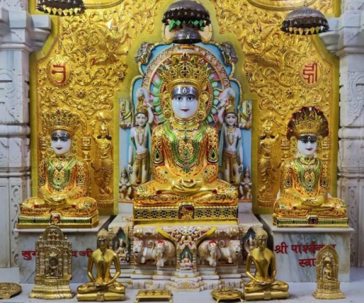 अक्षय तृतीया पर सीमंधर स्वामी जैन मंदिर में इक्षुरस से परमात्मा का स्नात्र पूजन