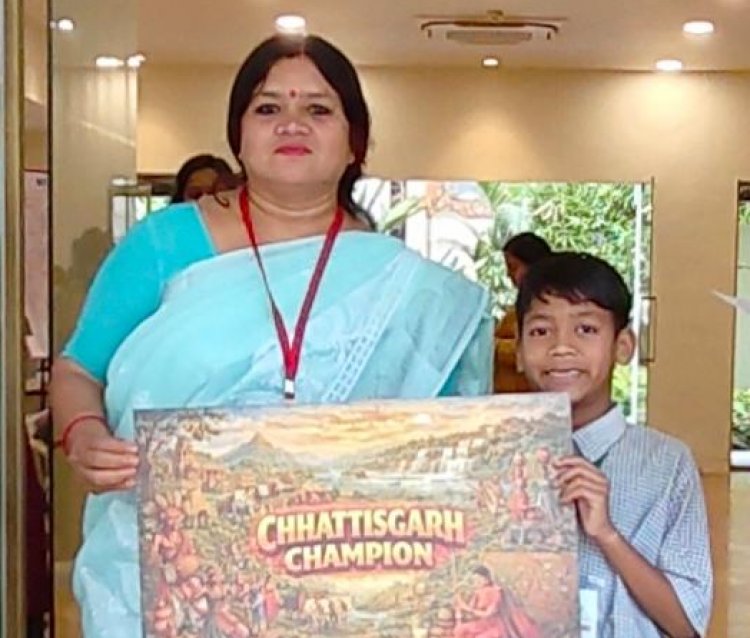 मुंबई में आयोजित वर्ड पावर चैंपियनशिप 2026 में छठवां स्थान हासिल किया छात्र रोशन निषाद ने