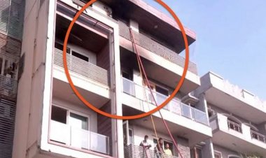 AC फटने से इमारत में लगी आग, 9 लोगों की मौत