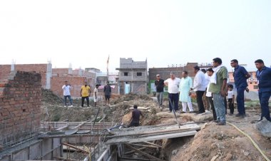 मानसून से पहले राहत की तैयारी: मंत्री श्री राजेश अग्रवाल ने नाला निर्माण कार्य का किया निरीक्षण