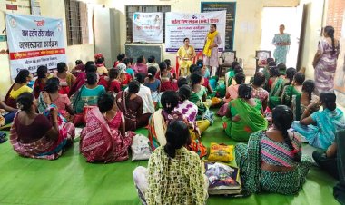 बाल विवाह मुक्त छत्तीसगढ़ अभियान के तहत महिलाओं को किया गया जागरूक
