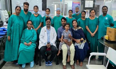 जवाहरलाल नेहरू चिकित्सालय के बर्न यूनिट में गंभीर रूप से झुलसे बच्चे को मिली नई जिंदगी