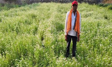 राष्ट्रीय बागवानी मिशन अंतर्गत धनिया की खेती से किसान रतिराम की बढ़ी आय