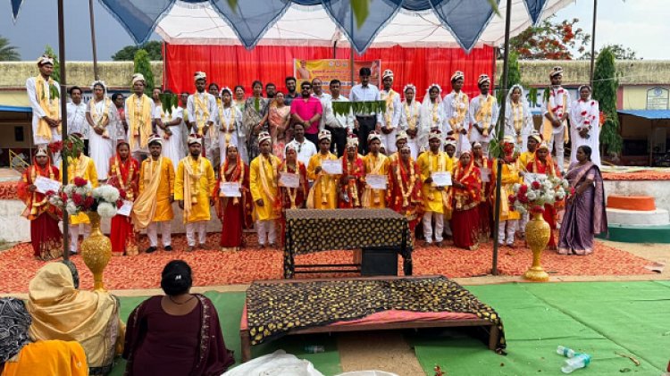 मुख्यमंत्री कन्या विवाह योजना के तहत जशपुर जिले में 65 जोड़े वैवाहिक बंधन में बंधे