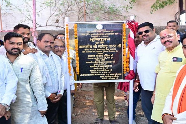 शिक्षा मंत्री गजेन्द्र यादव ने पुलगांव और उरला हाईस्कूल में विकास कार्यों का किया भूमिपूजन
