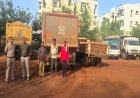 अवैध खनिज परिवहन मामले में 10 वाहन जब्त