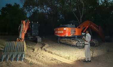मुख्यमंत्री के कड़े निर्देशों का असर : अवैध खनन पर राज्य भर में हो रही कार्रवाई, धमतरी में 5 चैन माउंटेन मशीनें जब्त