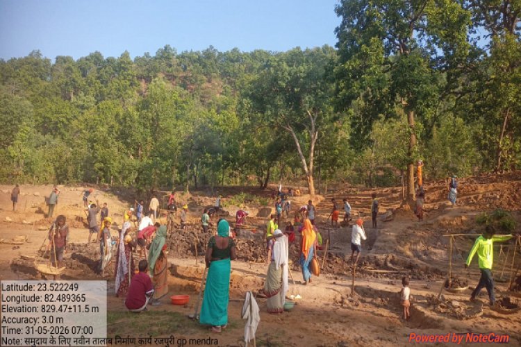 नवा तरिया से संवर रहा मेण्ड्रा का भविष्य, जल संरक्षण के साथ मिल रहा रोजगार