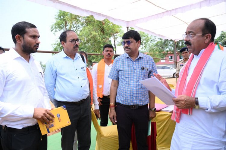 उप मुख्यमंत्री श्री अरुण साव का बस्तर में निर्माण कार्यों का निरीक्षण जारी